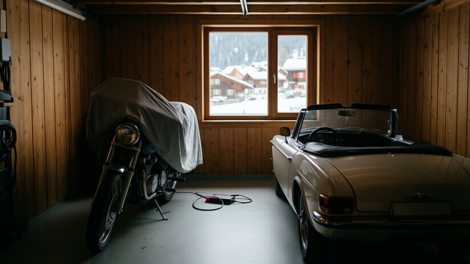 Hivernage moto, cabriolet, camping-car : check-list et plaques